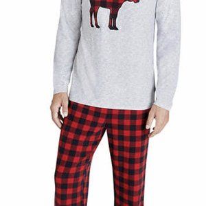 New Size-L Men's Eddie Bauer Christmas Holiday Sleepwear 2 pc/set